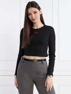 HUGO Bluzka Dafilomena_1 | Cropped Fit