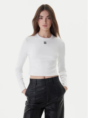 Hugo Bluzka Dafilomena_3 50518378 Biały Slim Fit