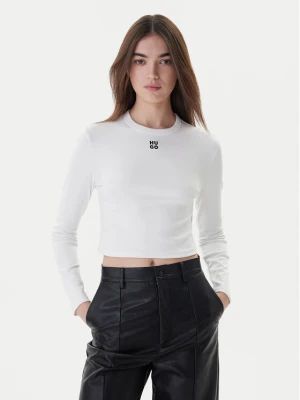 Hugo Bluzka Dafilomena_3 50518378 Biały Slim Fit