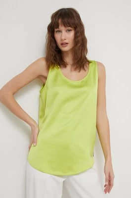 HUGO bluzka damska kolor zielony gładka 50509446