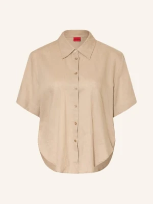 Hugo Bluzka Encantada Z Lnu beige