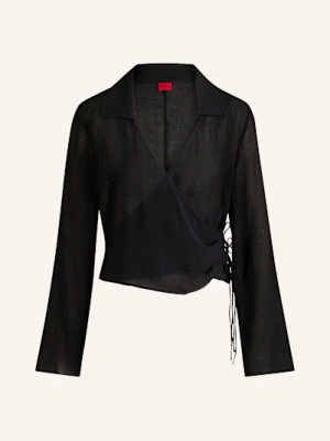 Zdjęcie produktu Hugo Bluzka O Kroju Kopertowym schwarz