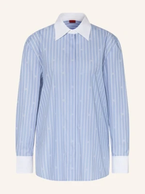 Hugo Bluzka Oversize Ersenny blau
