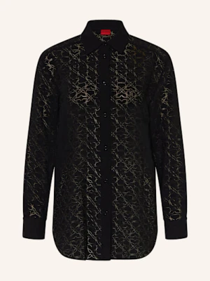 Hugo Bluzka Oversized The Oversize Shirt schwarz