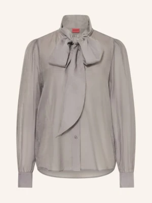 Hugo Bluzka Z Kokardą Elegant grau