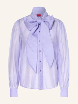 Hugo Bluzka Z Kokardą Elegant lila