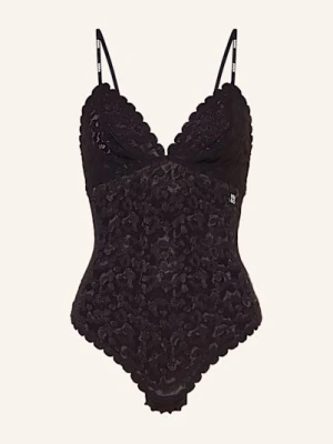 Hugo Body Ze Stringami Leo Lace schwarz