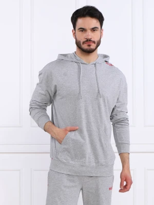 Hugo Bodywear Bluza Labelled Sweat Hood | Regular Fit szary