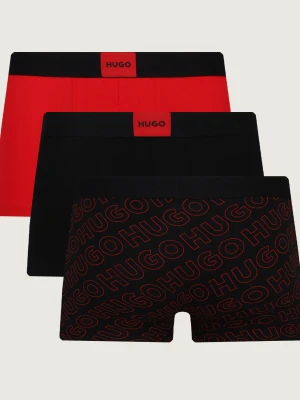 Hugo Bodywear Bokserki 3-pack Galaxy Des czerwony