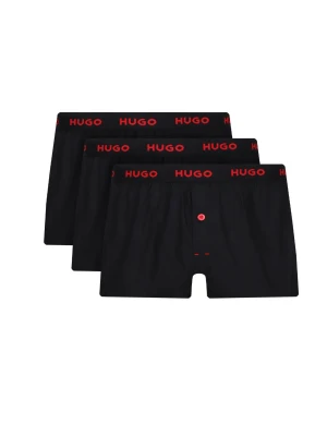 Hugo Bodywear Bokserki 3-pack WOVEN BOXER TRIPLET czarny