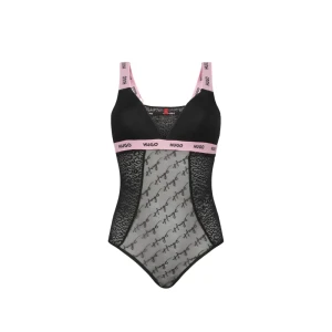 Hugo Bodywear Koronkowe body | Slim Fit