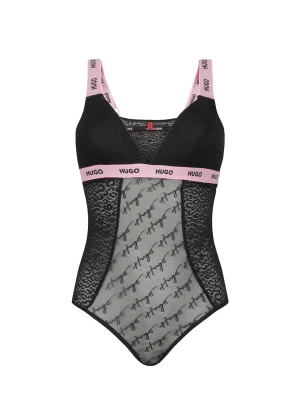 Hugo Bodywear Koronkowe body | Slim Fit