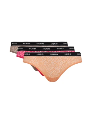 Hugo Bodywear Koronkowe stringi 3-pack