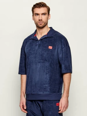 Hugo Bodywear Polo TERRANCE | Regular Fit frotté granatowy