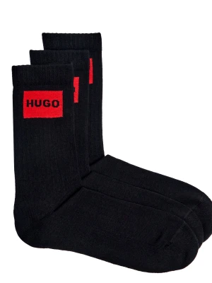 Hugo Bodywear Skarpety 3-pack 3P QS RIB LABEL CC