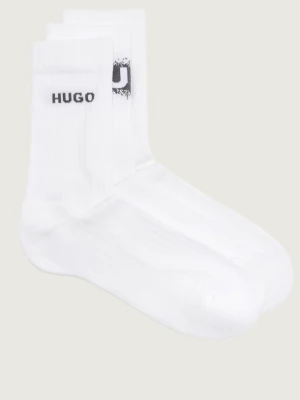 Hugo Bodywear Skarpety 3-pack SPRAY LOGO CC biały