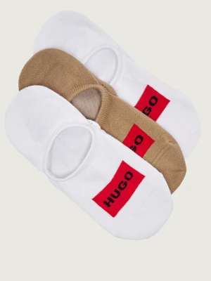 Hugo Bodywear Skarpety/stopki 3 pack LC LABEL CC biały