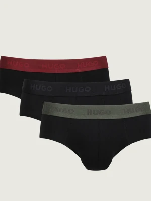 Hugo Bodywear Slipy 3-pack czarny