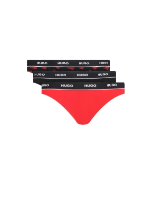 Hugo Bodywear Stringi 3-pack czarny