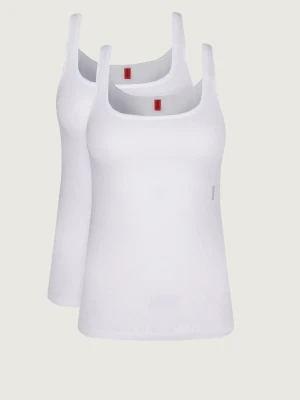 Hugo Bodywear Tank top 2-pack TWIN VEST | Slim Fit biały