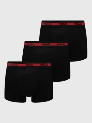 HUGO bokserki 3-pack męskie kolor czarny 50492375