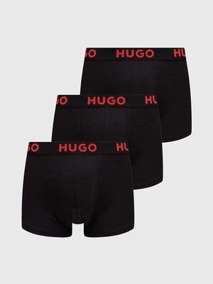 HUGO bokserki 3-pack męskie kolor czarny 50496723