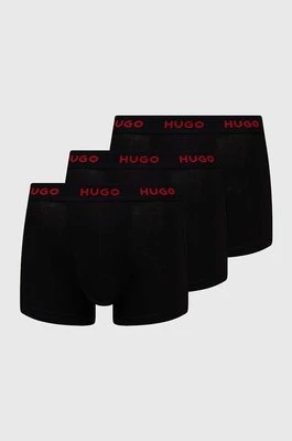 HUGO bokserki 3-pack męskie kolor czarny 50517878