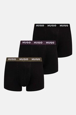 HUGO bokserki 3-pack męskie kolor czarny 50517878