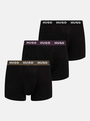 HUGO bokserki 3-pack męskie kolor czarny 50517878