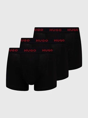 HUGO bokserki 3-pack męskie kolor czarny 50517878