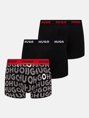 HUGO bokserki 3-pack męskie kolor czarny 50517894