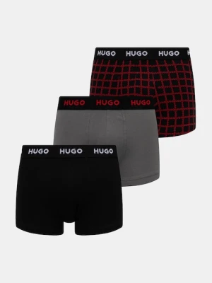 HUGO bokserki 3-pack męskie kolor czarny 50532550