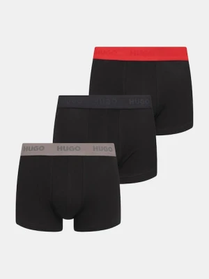 HUGO bokserki 3-pack męskie kolor czarny 50532611