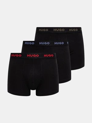 HUGO bokserki 3-pack męskie kolor czarny 50532613