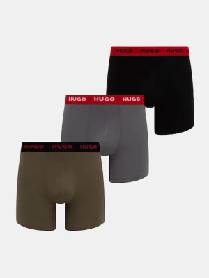 HUGO bokserki 3-pack męskie kolor czarny 50532613