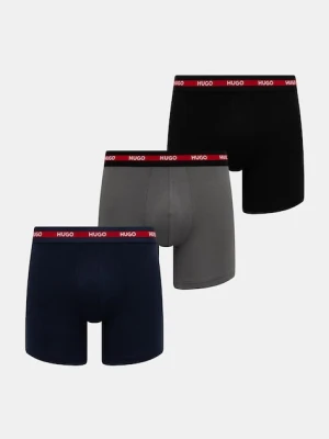 HUGO bokserki 3-pack męskie kolor czarny 50534694