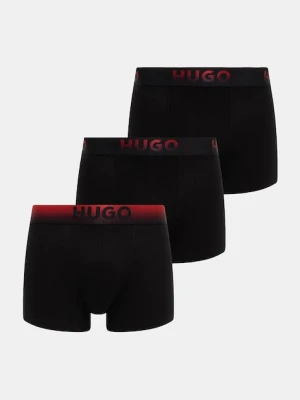 HUGO bokserki 3-pack męskie kolor czarny 50549172
