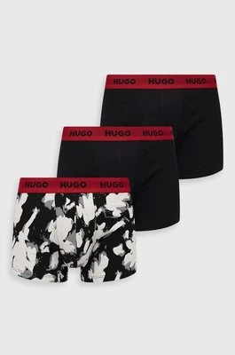 HUGO bokserki 3-pack męskie kolor czarny 50480170
