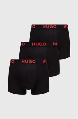 HUGO bokserki 3-pack męskie kolor czarny 50496723