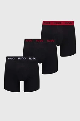 HUGO bokserki 3-pack męskie kolor czarny 50503079