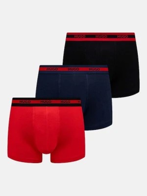 HUGO bokserki 3-pack męskie kolor czerwony 50517883