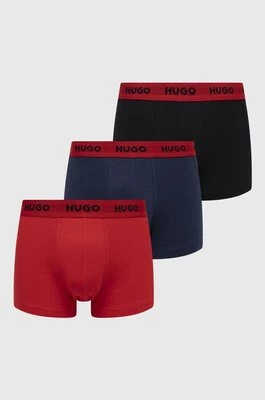 HUGO bokserki (3-pack) męskie kolor czerwony 50469766