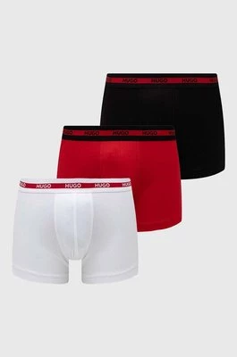 HUGO bokserki 3-pack męskie kolor czerwony 50492375
