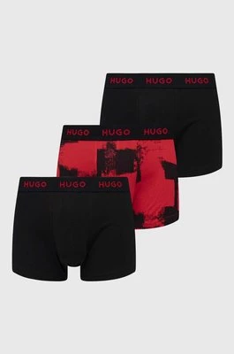 HUGO bokserki 3-pack męskie kolor czerwony 50480170
