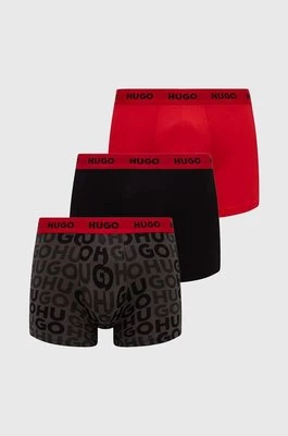 HUGO bokserki 3-pack męskie kolor czerwony 50510192