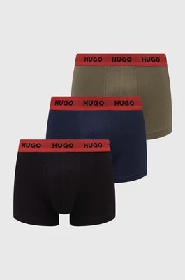 HUGO bokserki 3-pack męskie kolor niebieski 50469766