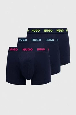 HUGO bokserki 3-pack męskie kolor niebieski 50469766