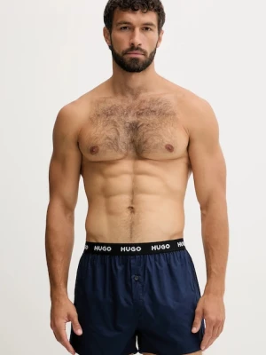 HUGO bokserki bawełniane 3-pack kolor czarny 50532565