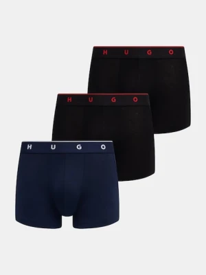 HUGO bokserki dopasowane męskie z modalem TRUNK TRIPLET TITAN 3-pack granatowy