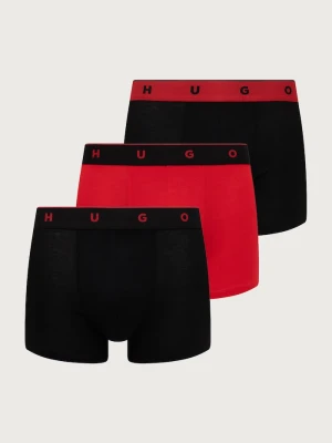 HUGO bokserki dopasowane męskie z modalem TRUNK TRIPLET TITAN 3-pack czarny